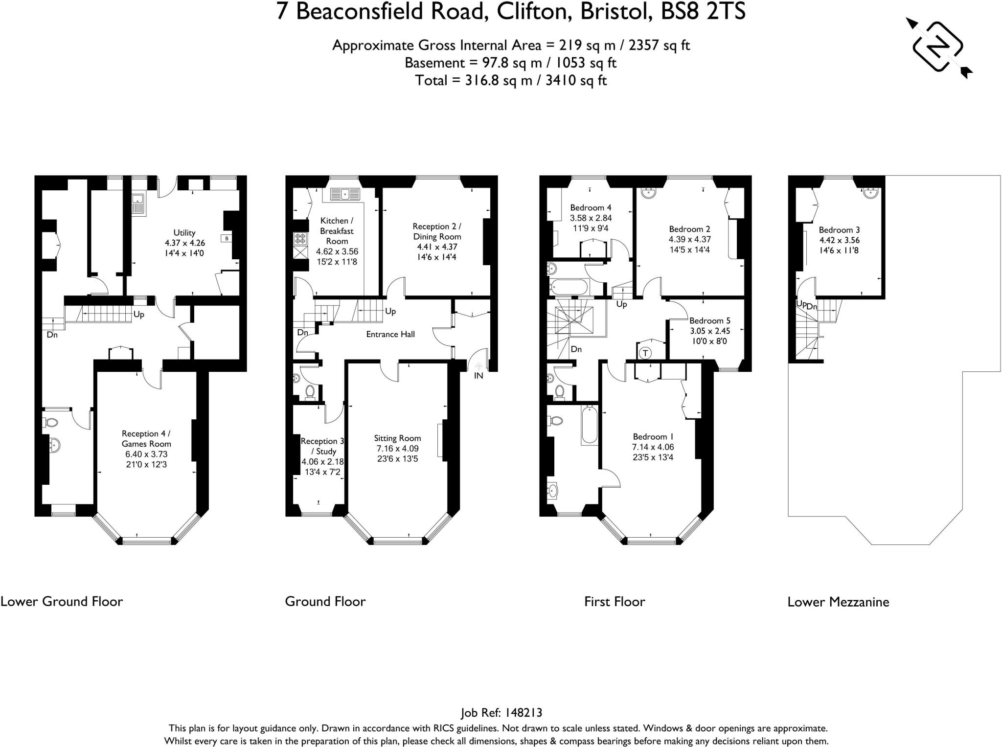 Beaconsfield Road | Clifton floorplan