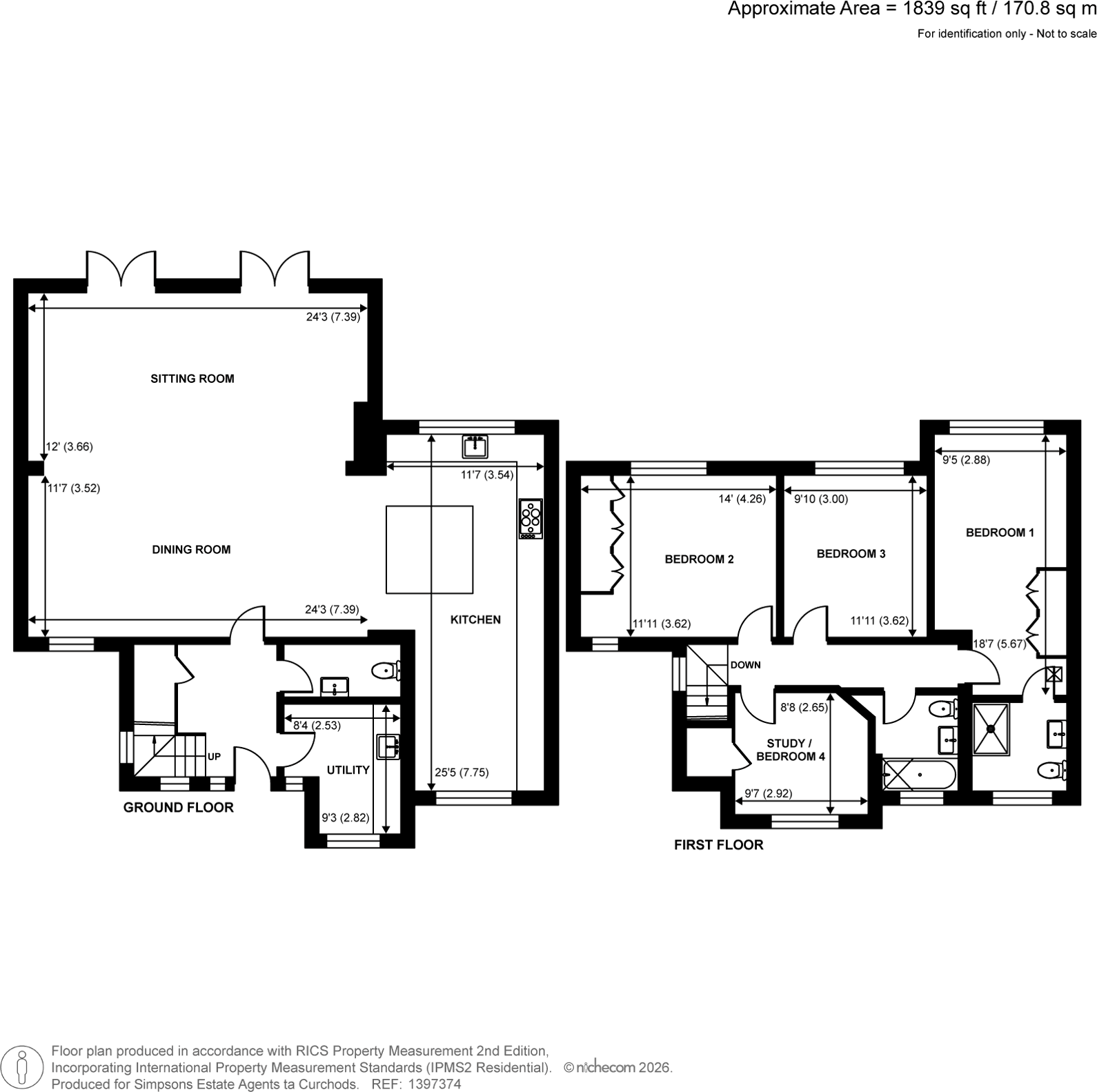 High Road, Byfleet, KT14 floorplan