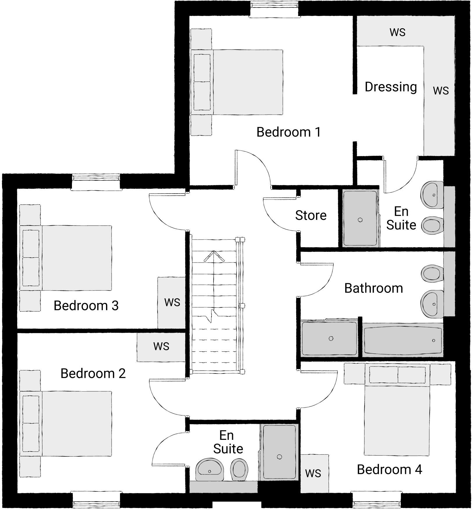 Hedworths Green at Lambton Park. Durham, County Durham, DH3 4E floorplan