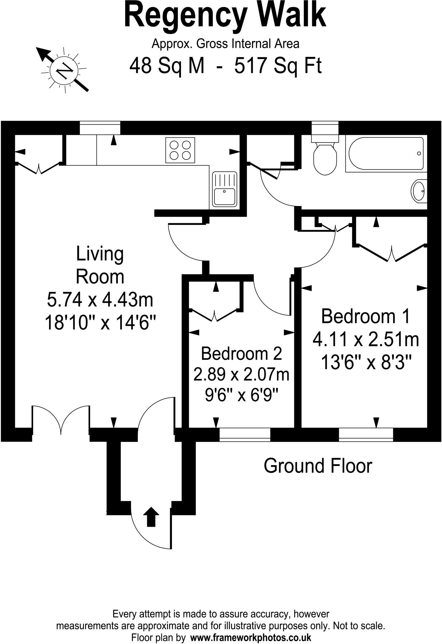 Regency Walk, Richmond, TW10 floorplan