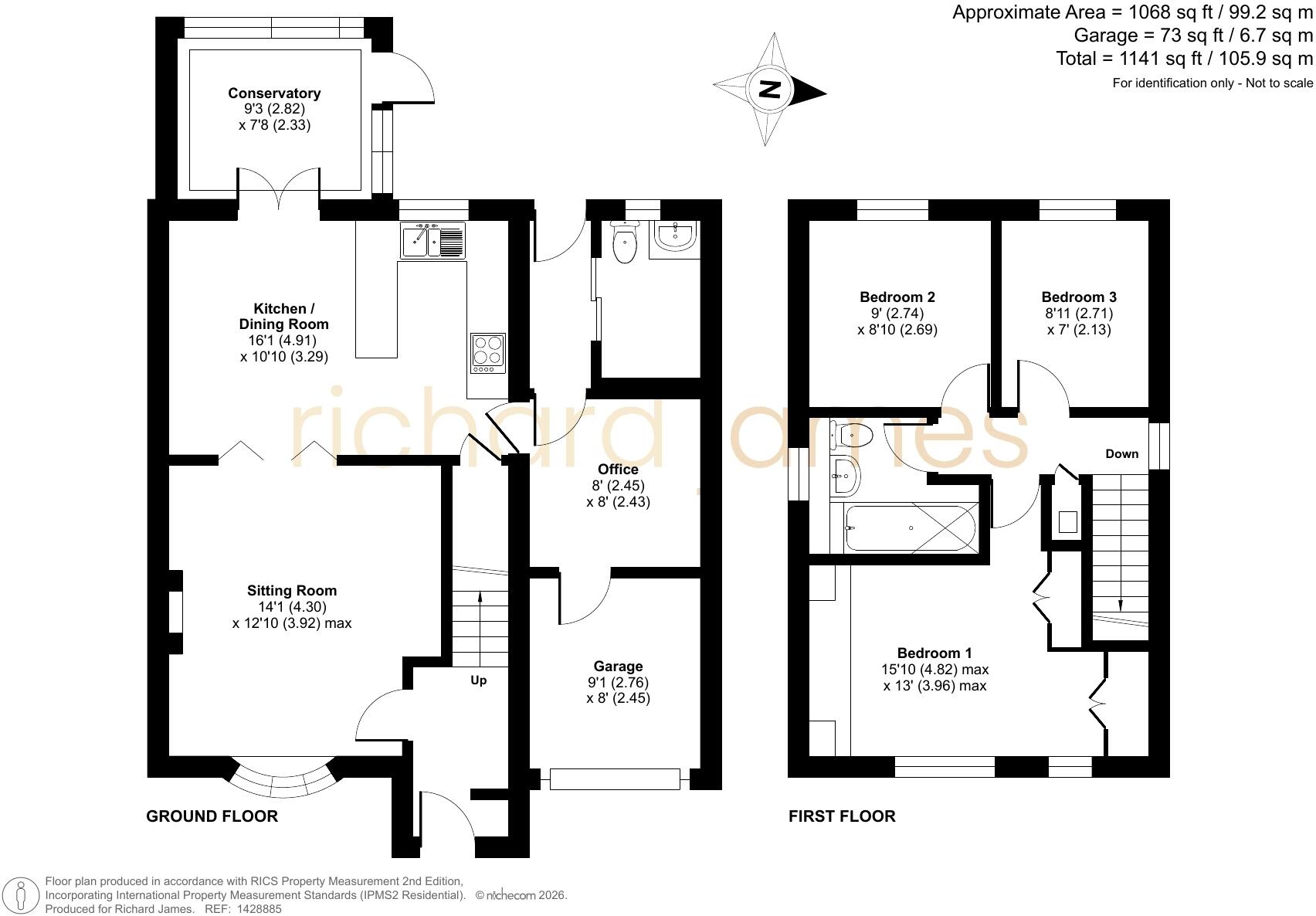 6, Ashburnham Close, Freshbrook, Swindon, SN5 8RA floorplan