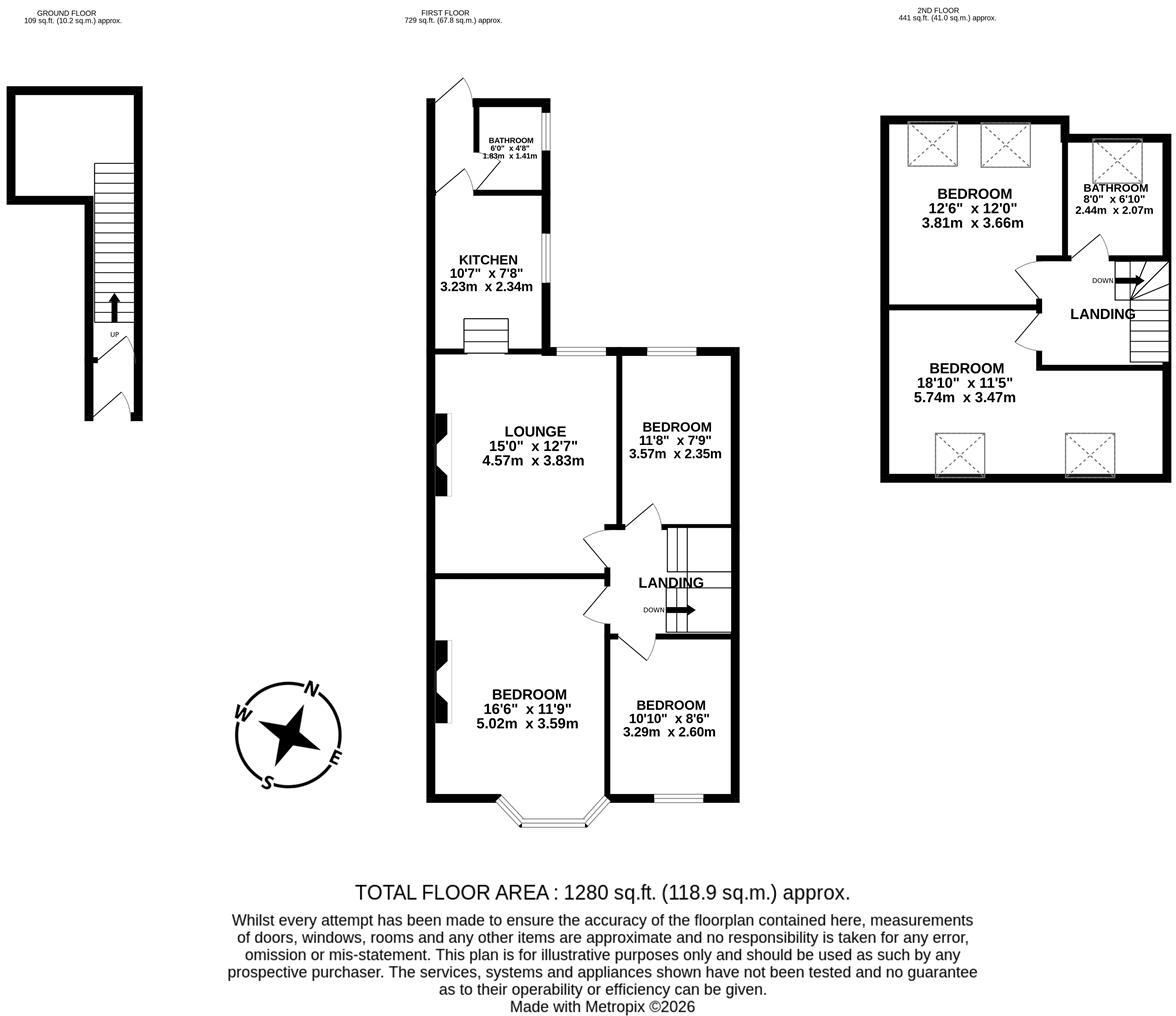 Wolseley Gardens, Jesmond Vale, Newcastle upon Tyne floorplan