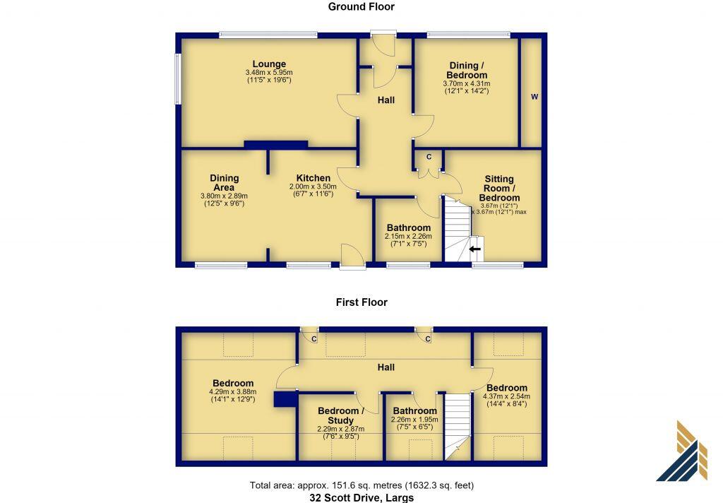 32 Scott Drive, Largs, KA30 9PB floorplan