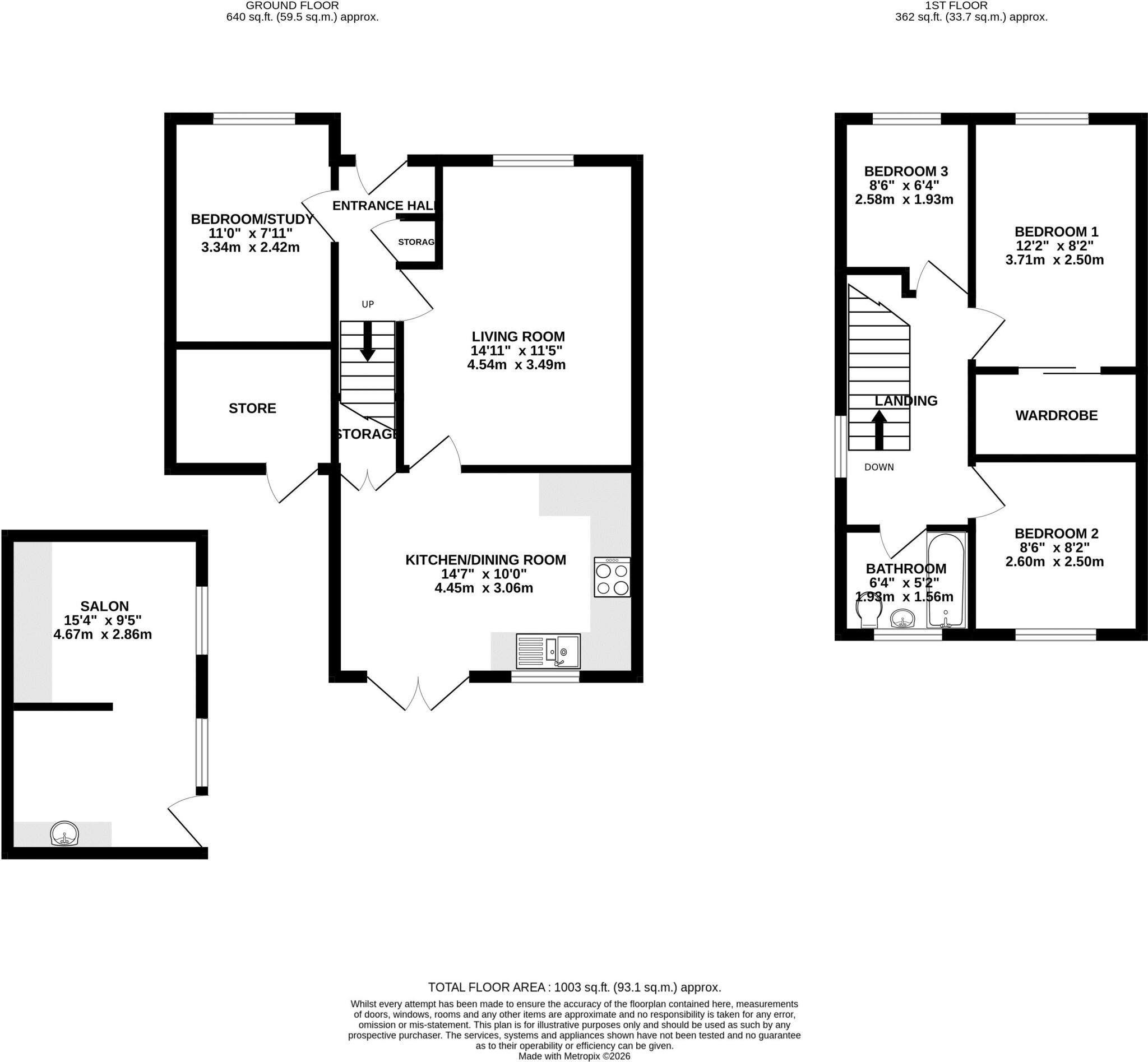 Hambledon Road, North Worle - GREAT LOCATION floorplan