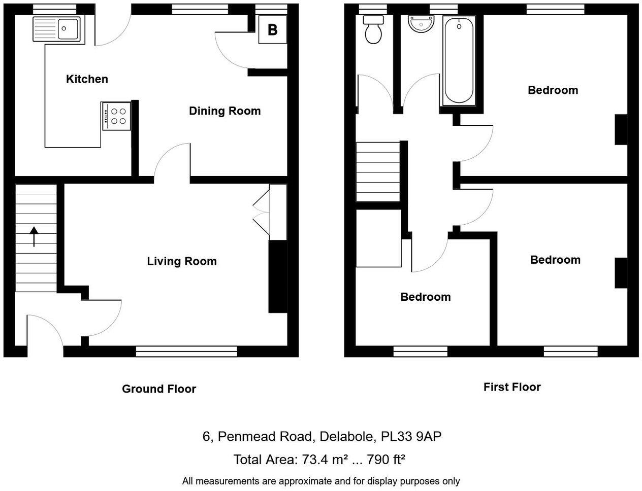 6, Penmead Road, Delabole PL33 floorplan