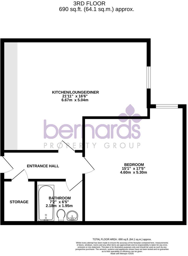 Palmerston Road, Southsea floorplan