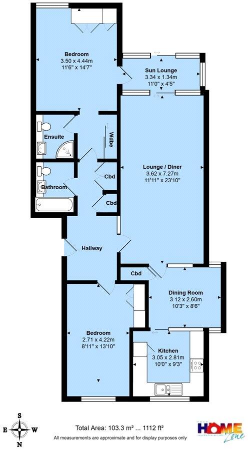 Wharncliffe Road, Highcliffe, Dorset, BH23 floorplan