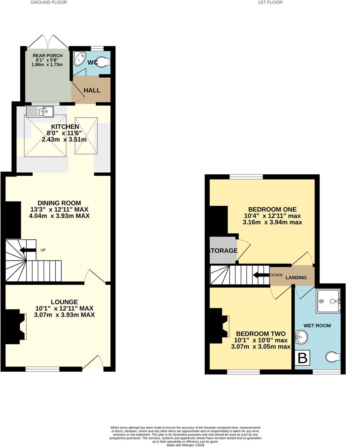 Spencer Street, Kidderminster, Worcestershire floorplan