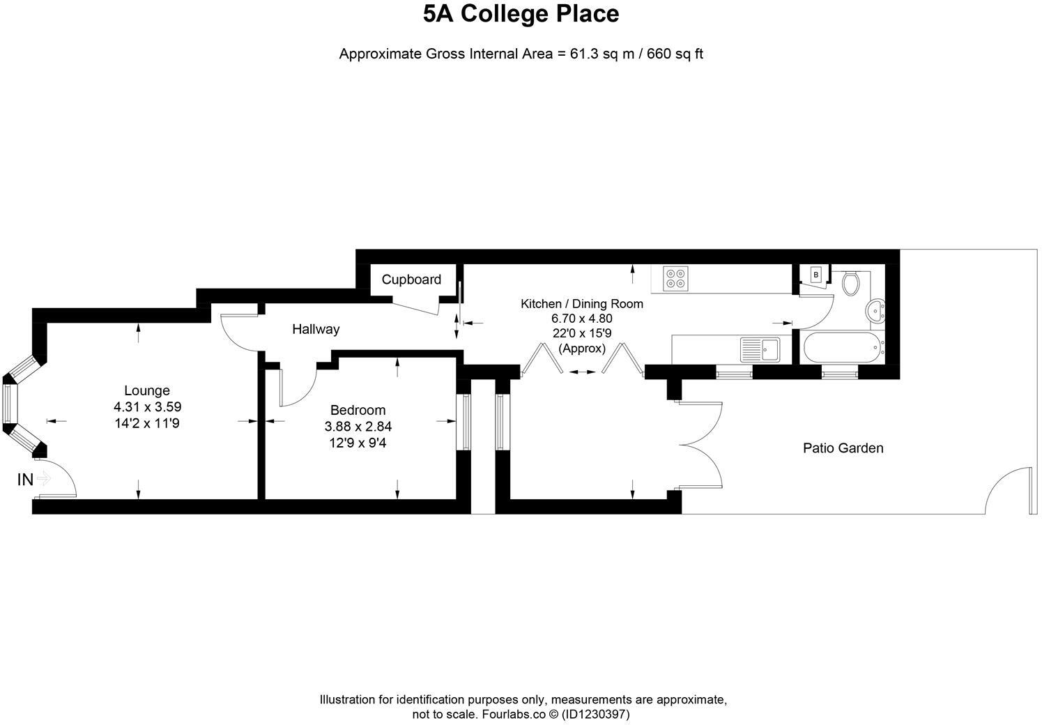 College Place, Brighton floorplan