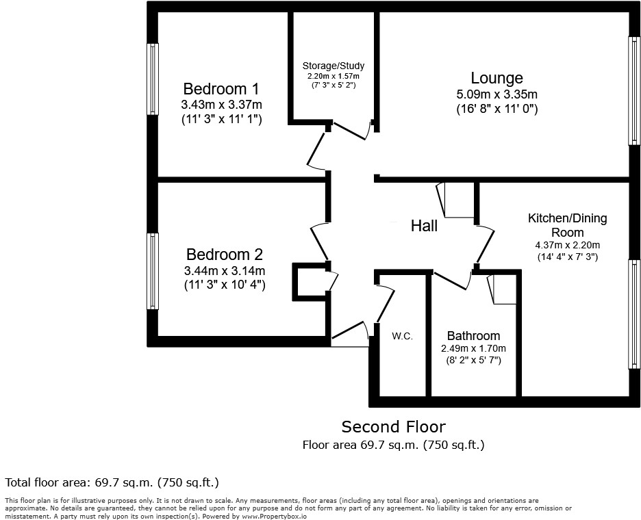 Given Wilson Walk, London, E13 floorplan