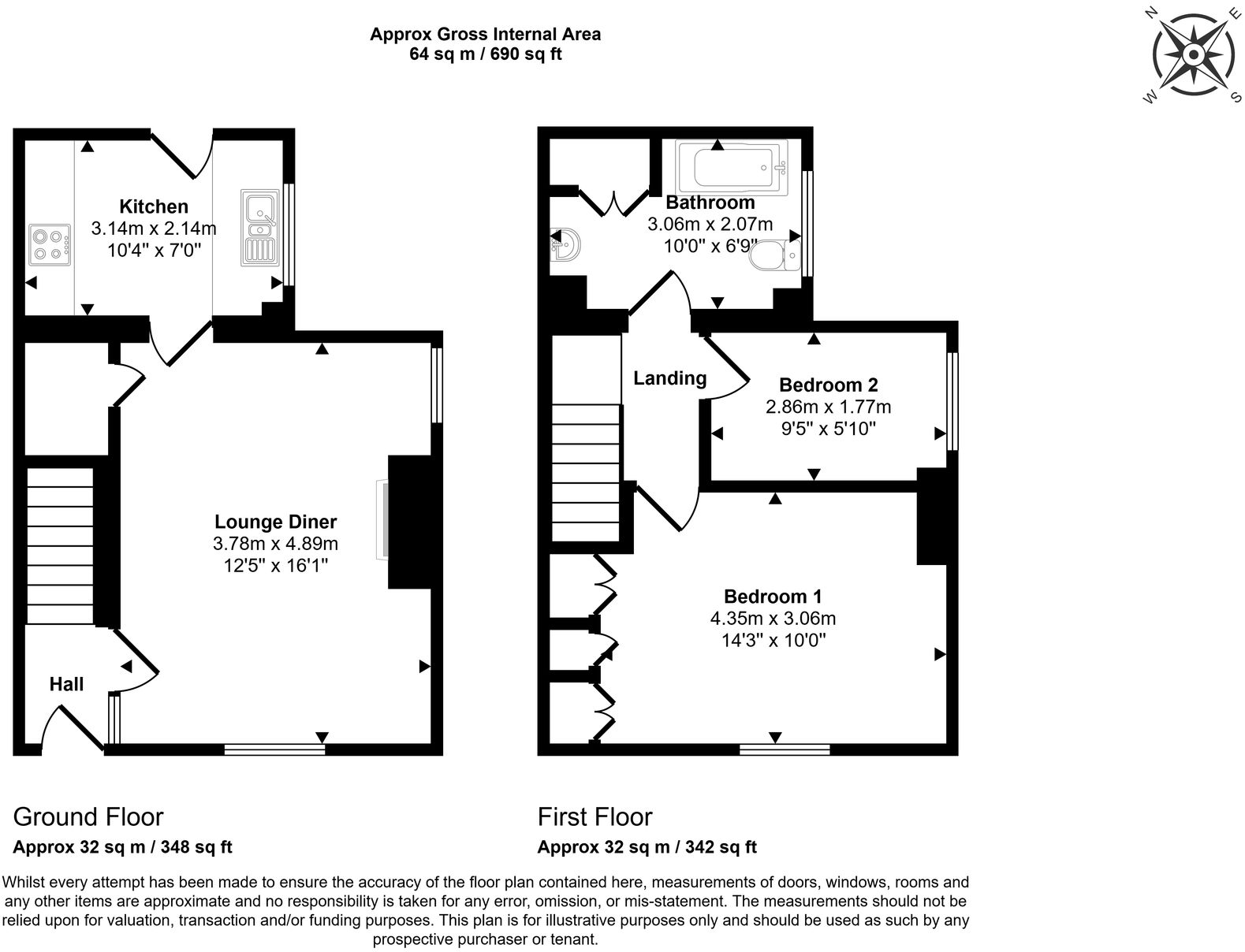 Woodbine Street, Ossett, WF5 floorplan
