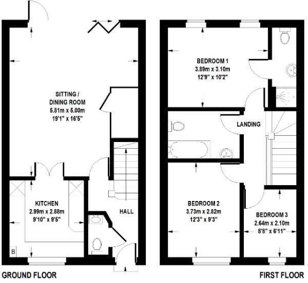 Claro Mews, Otley, LS21 floorplan