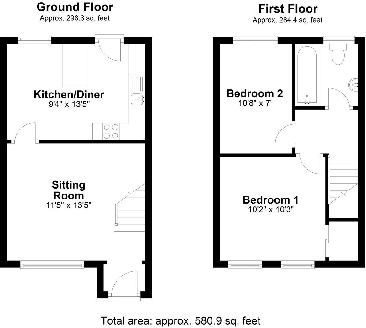 Webb Close, Pewsham, Chippenham floorplan