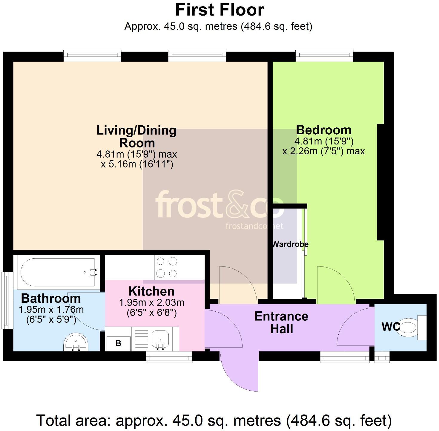 Brinklea, 10 Wimborne Road, Bournemouth, Dorset, BH2 floorplan