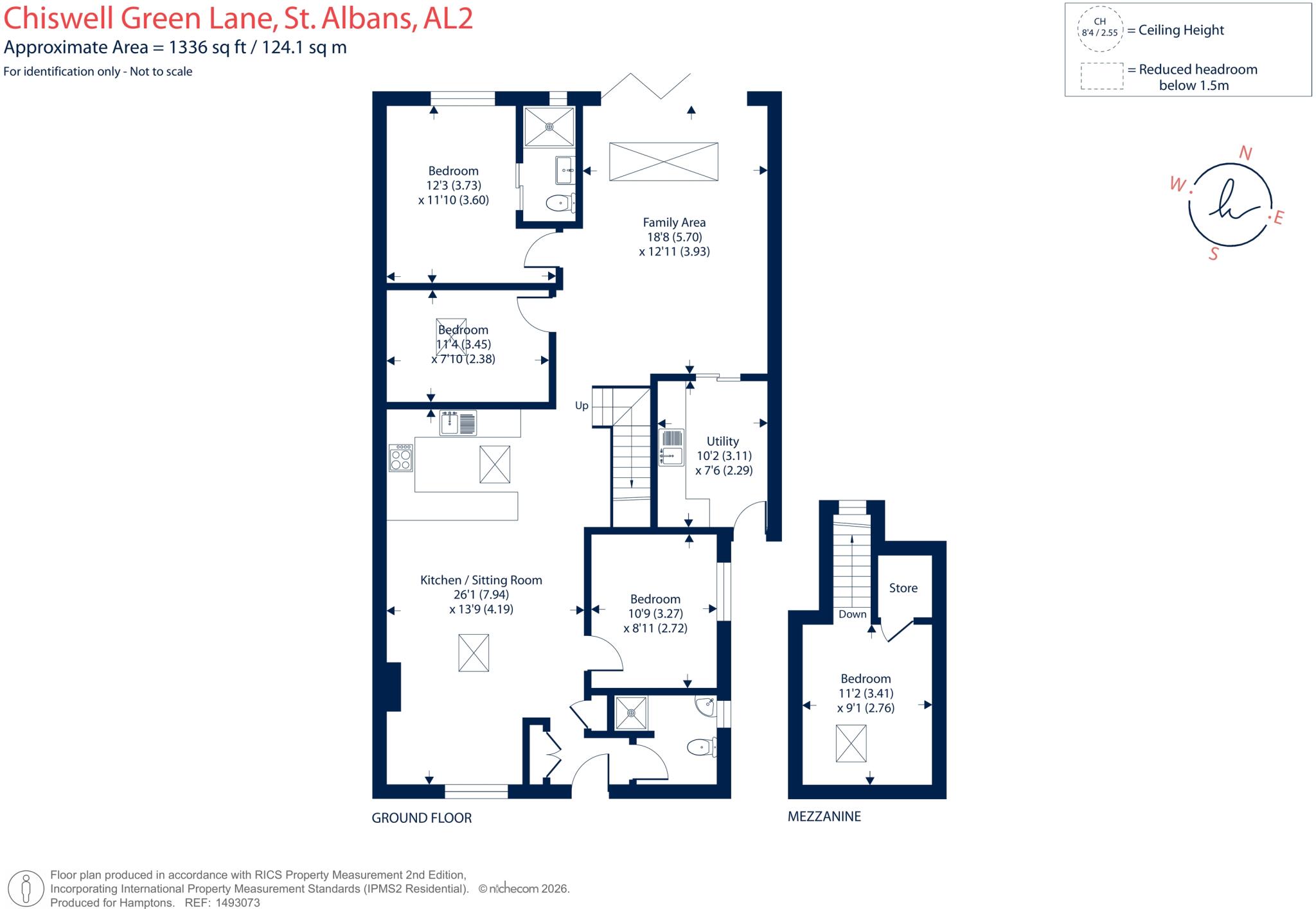 Chiswell Green Lane St Albans AL2 floorplan