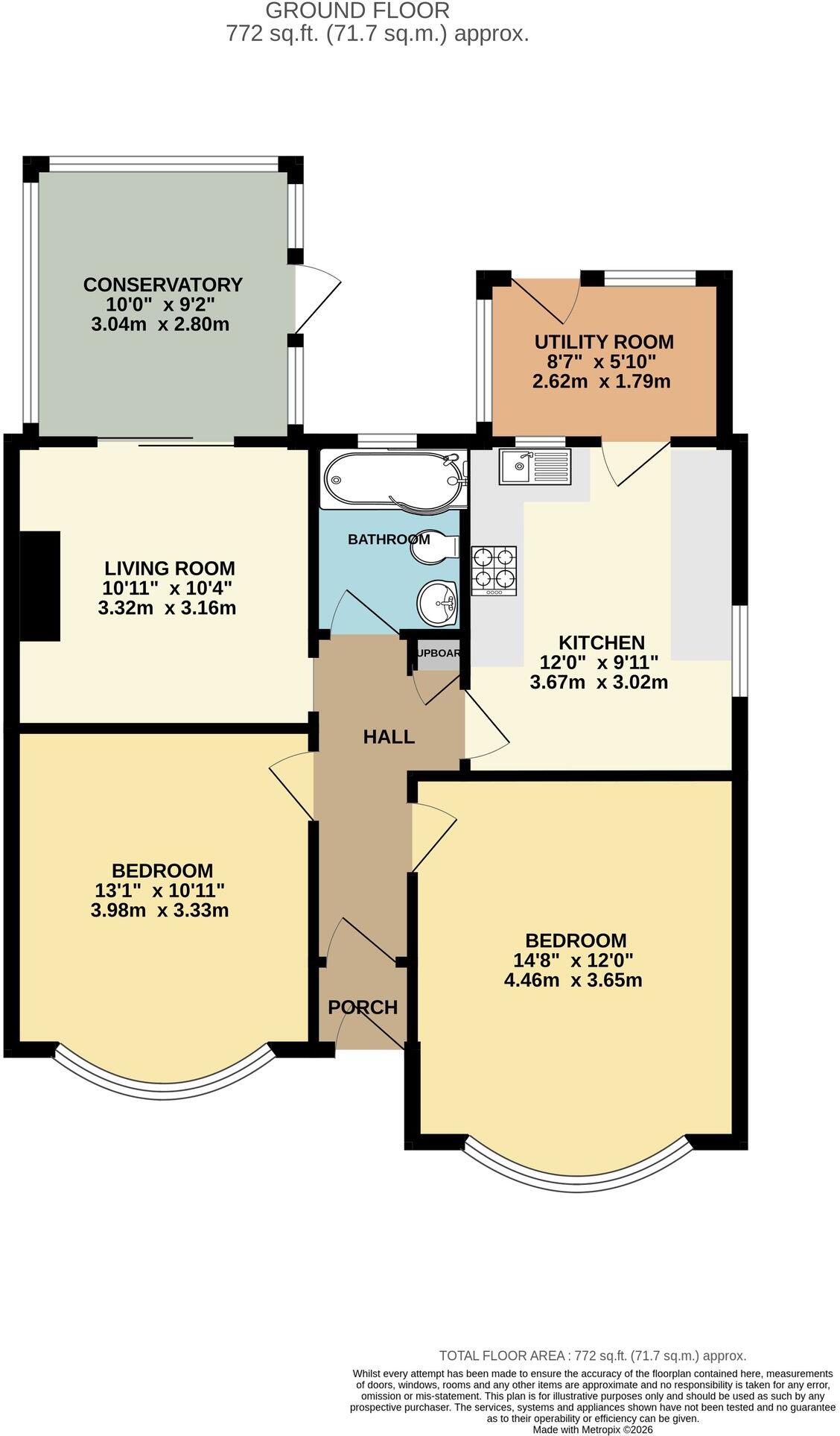 Kent Close, Bexhill-on-Sea, TN40 floorplan