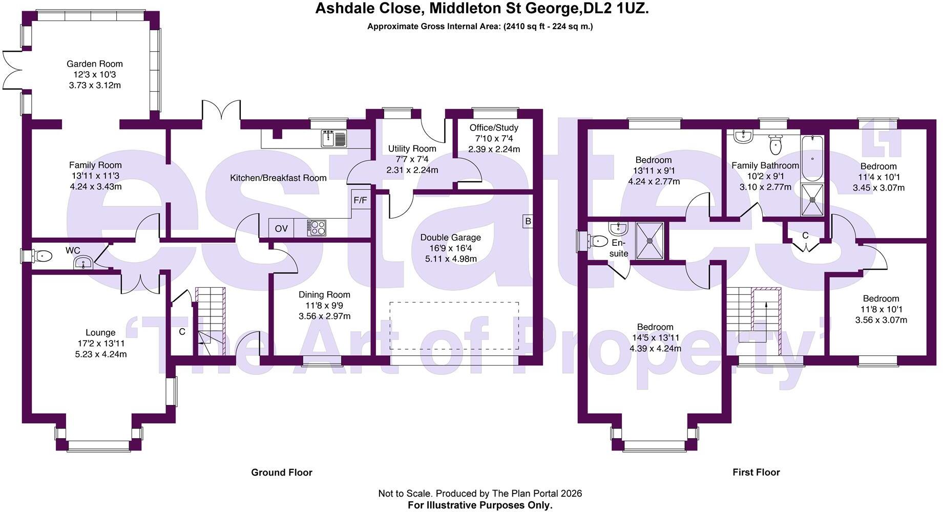 Ashdale Close, Middleton St. George, DL2 1UZ. floorplan