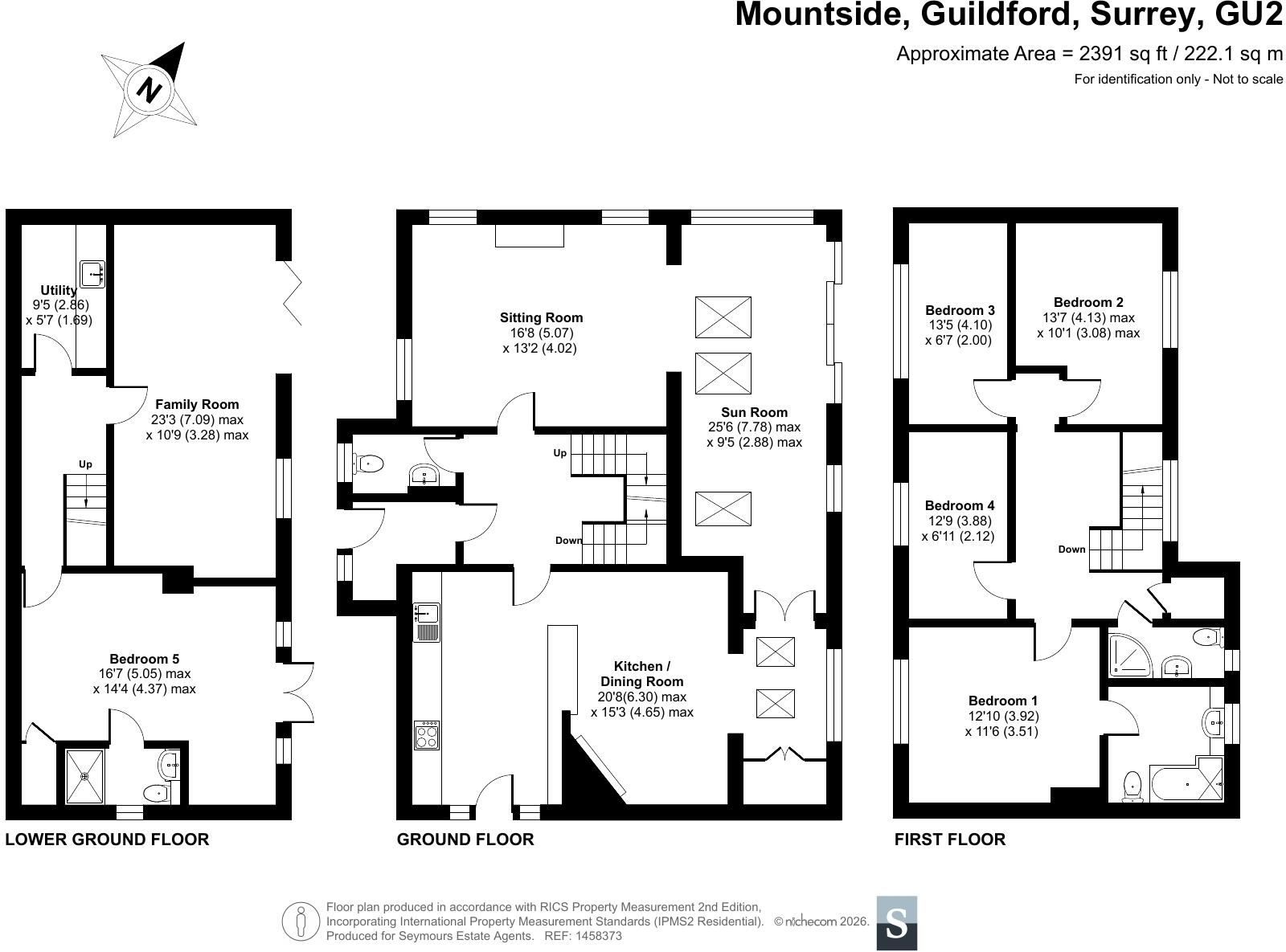 22, Mountside, Guildford, Surrey, GU2 floorplan