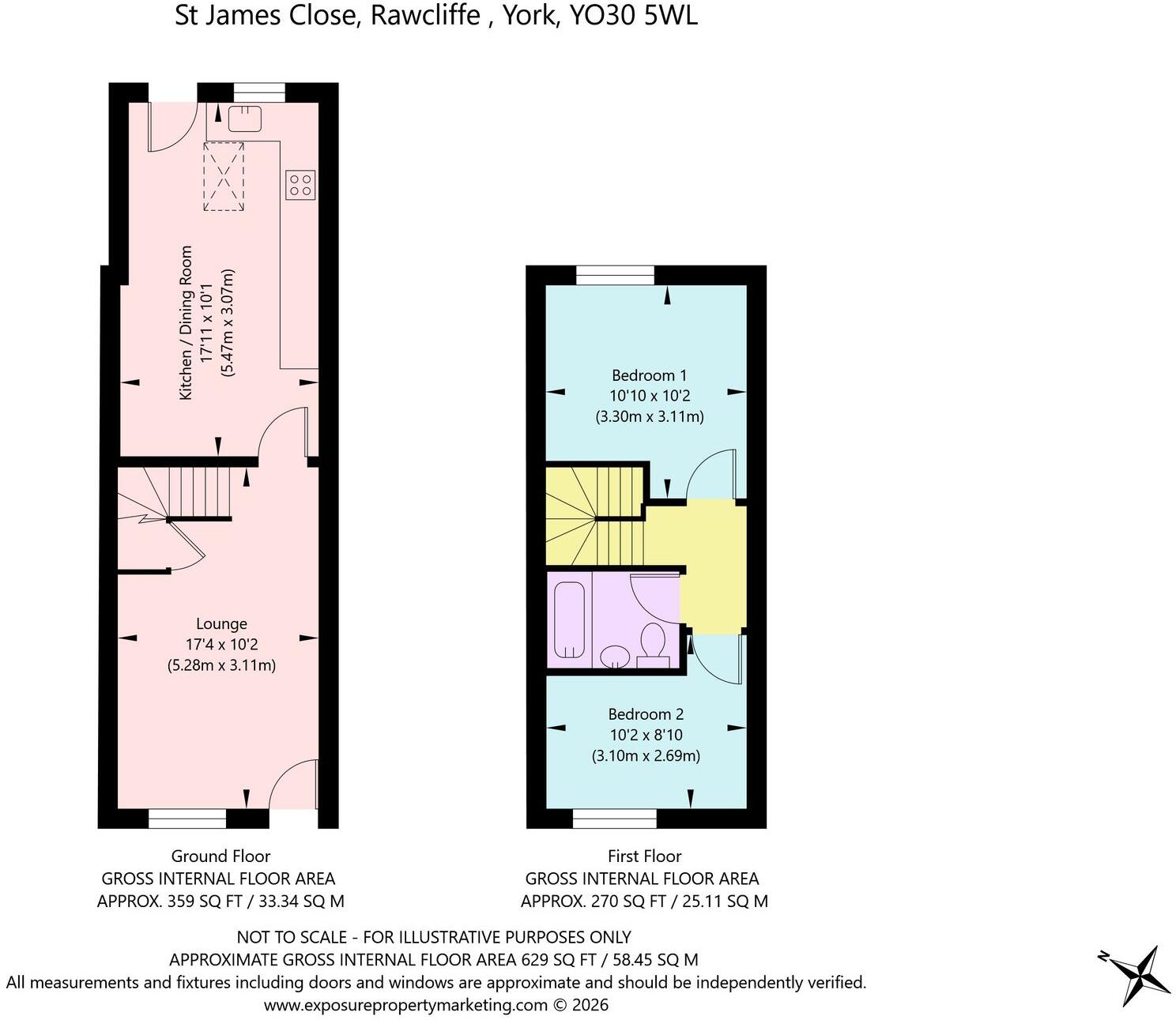 St. James Close, York, YO30 floorplan