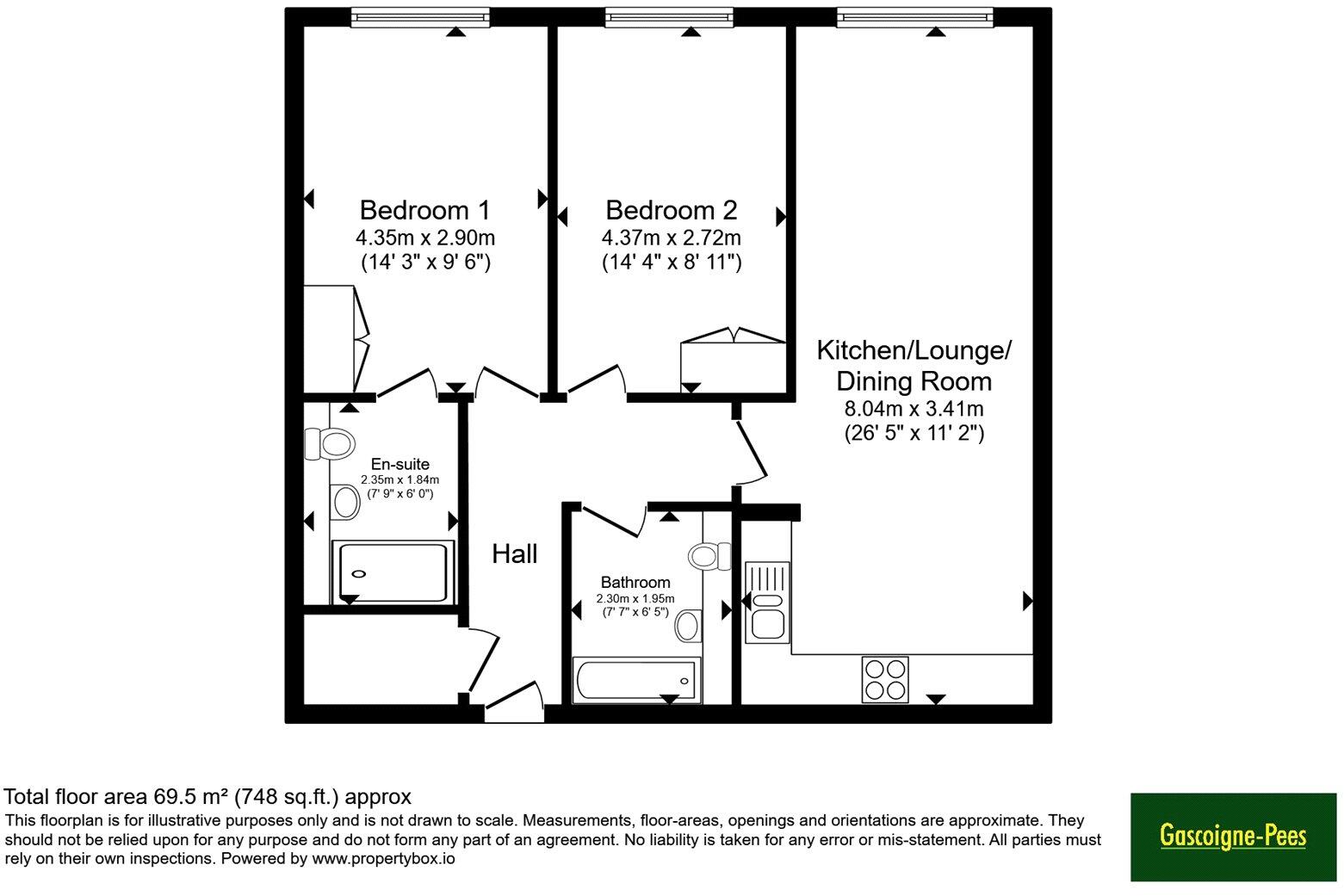 Fullbrook Drive, Basingstoke, Hampshire, RG21 floorplan