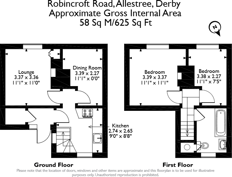 Robincroft Road, Allestree, Derby, DE22 floorplan