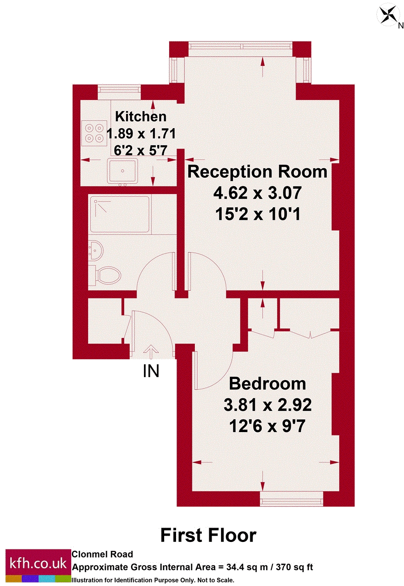 Clonmel Road, London, SW6 floorplan