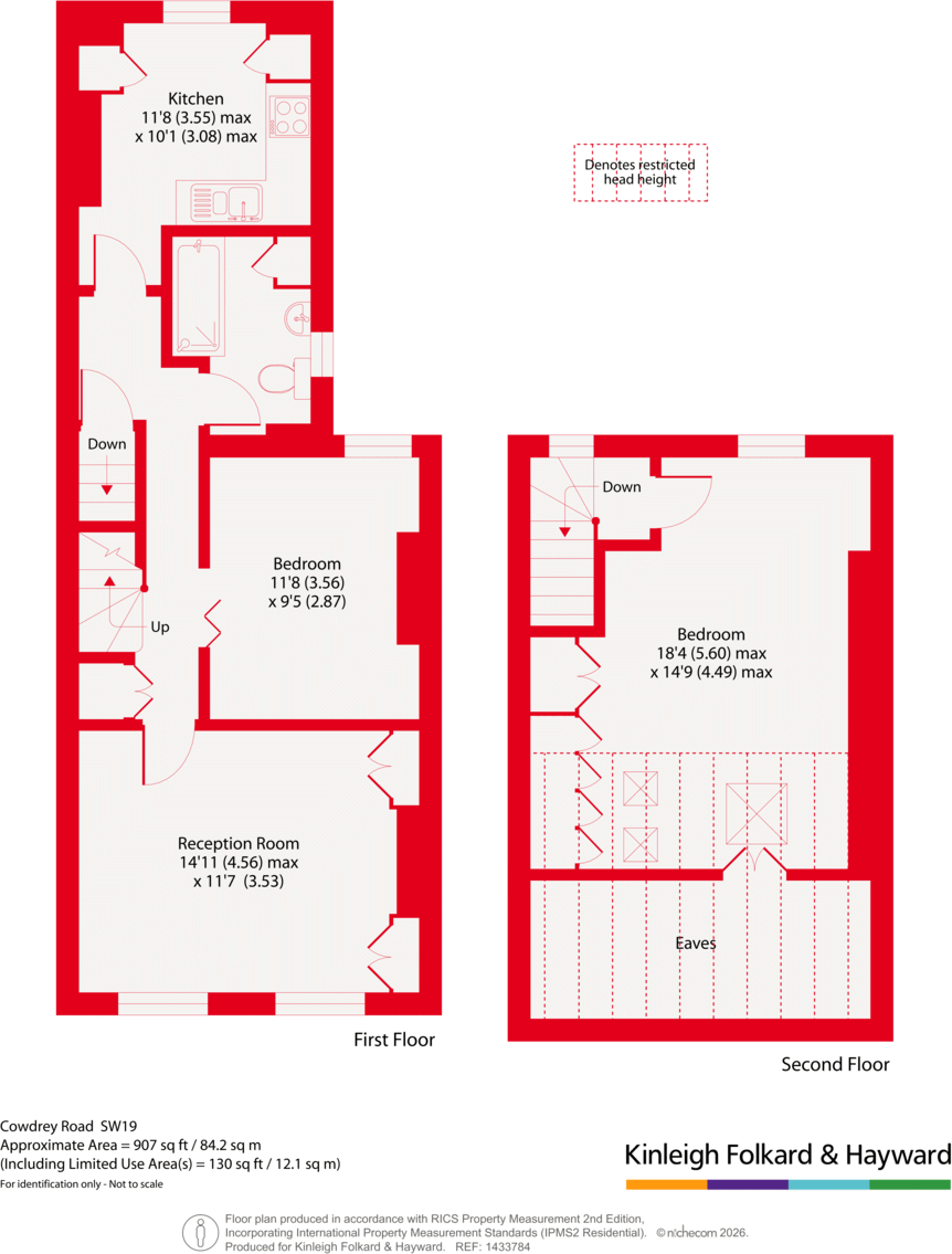 Cowdrey Road, London, SW19 floorplan