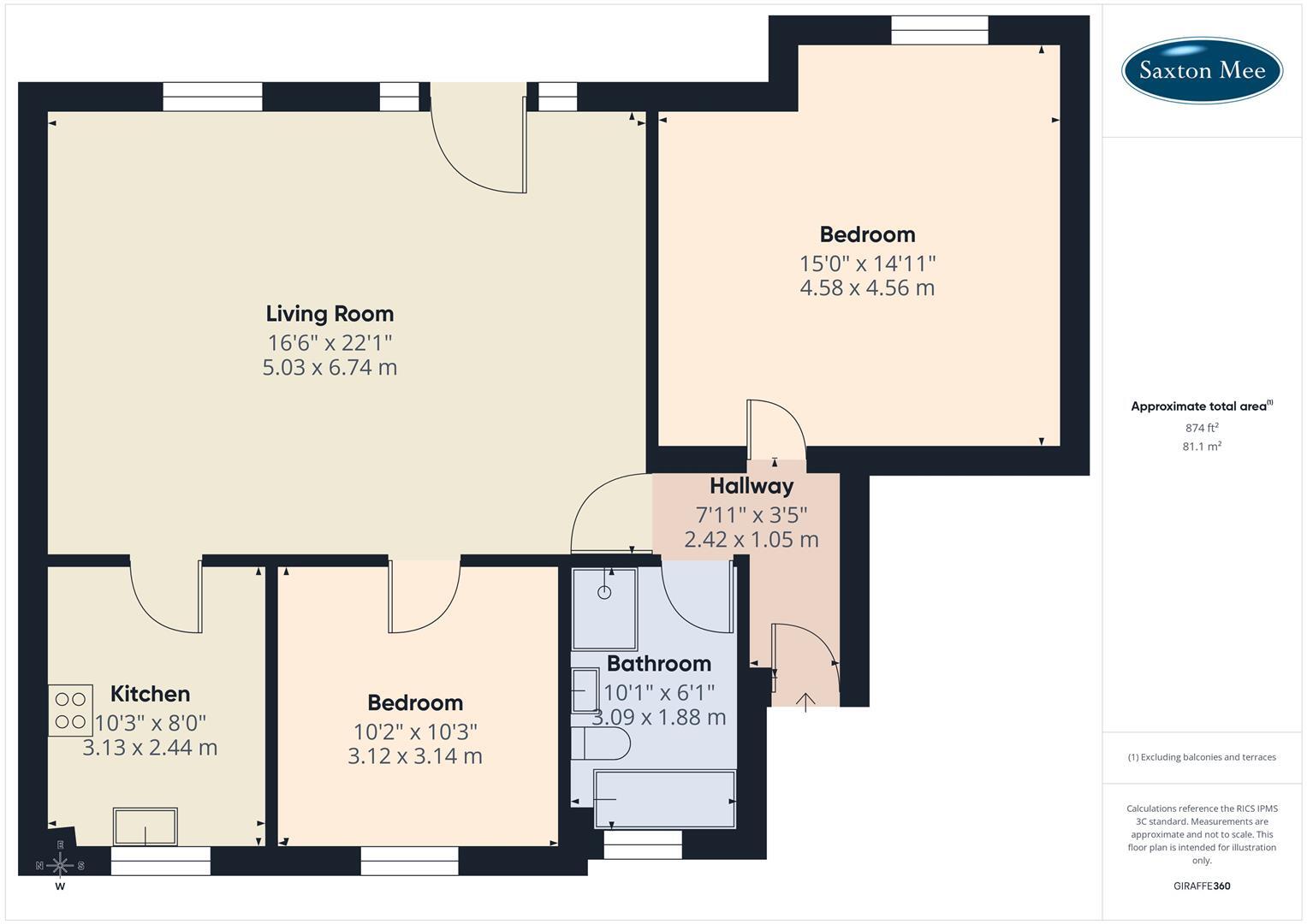 Apt 6 Newfield Place, Newfield Lane, Dore, Sheffield floorplan