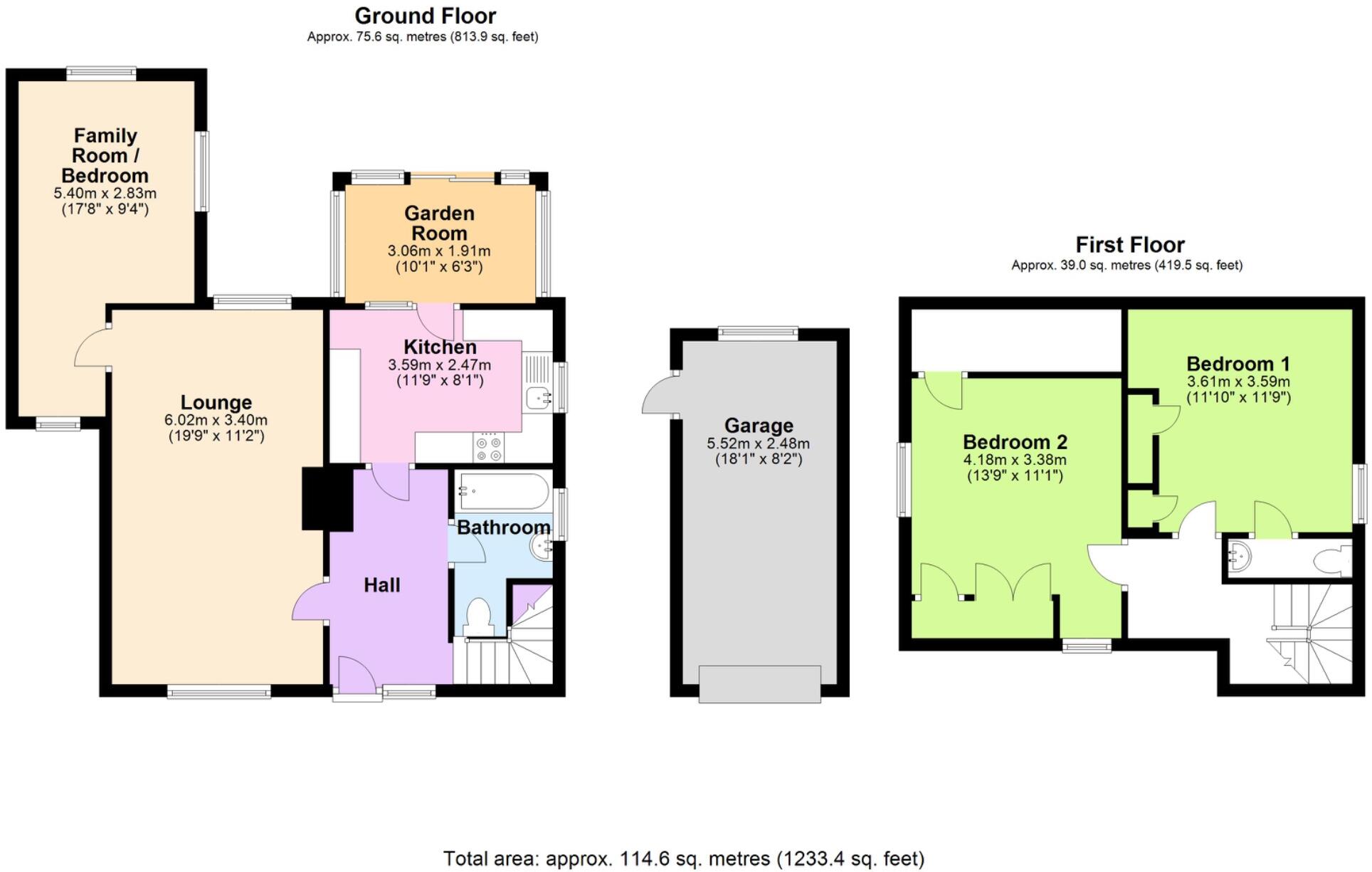 Beechlands, Bishop's Stortford, Hertfordshire, CM23 floorplan