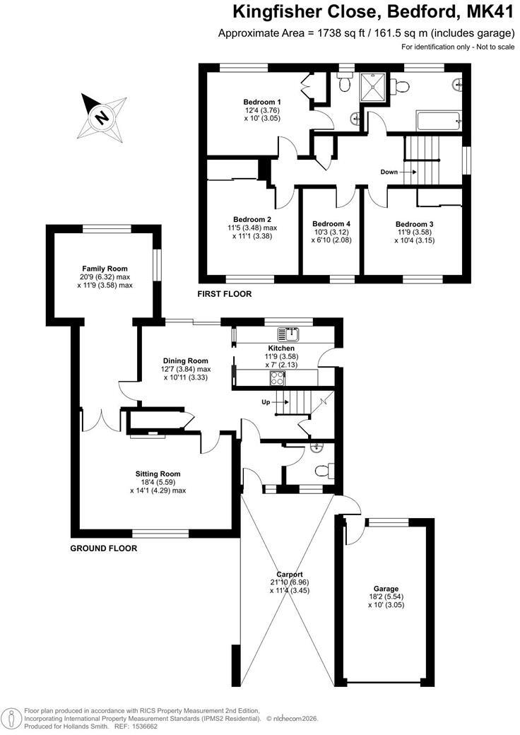 Kingfisher Close, Bedford floorplan