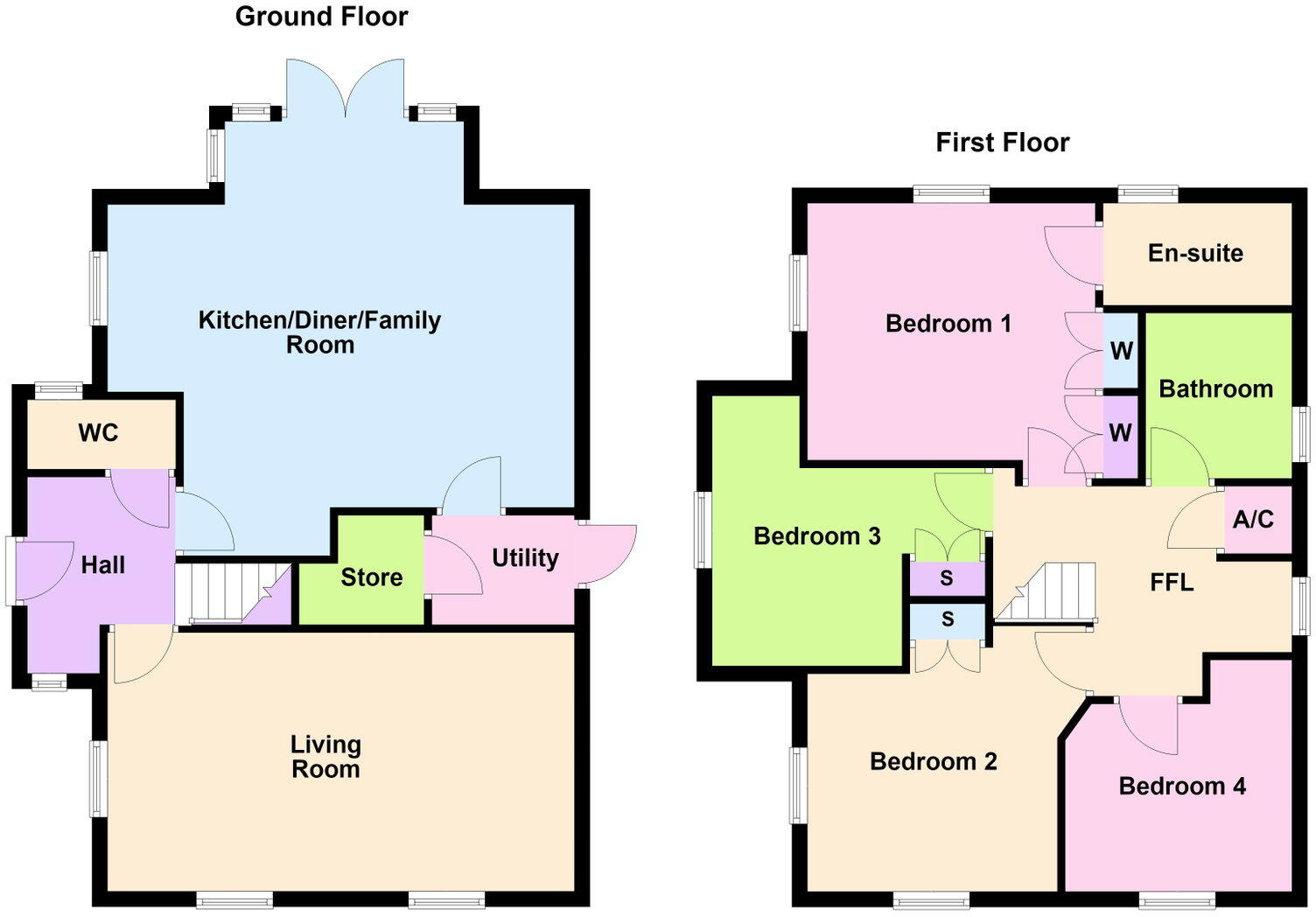 Hatfield Close, Corby, NN18 8QB floorplan