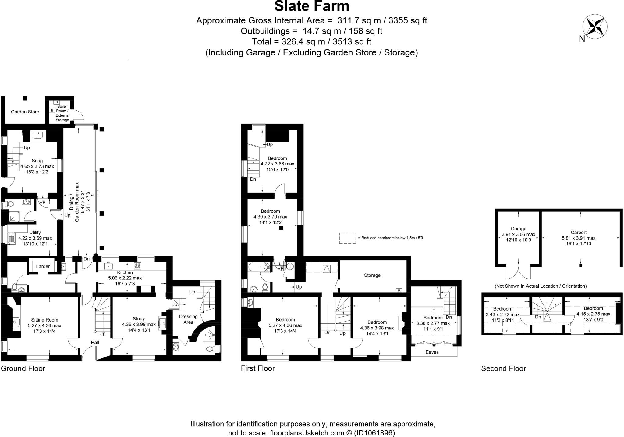 Rotten Row, Wanborough, Swindon, Wiltshire, SN4 floorplan