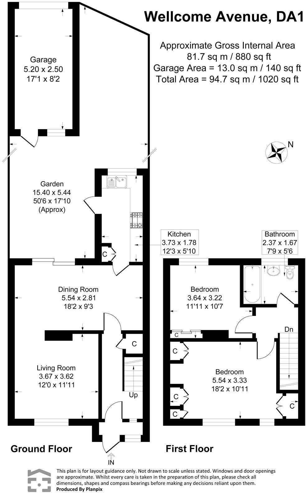 Wellcome Avenue, Dartford, Kent, DA1 floorplan
