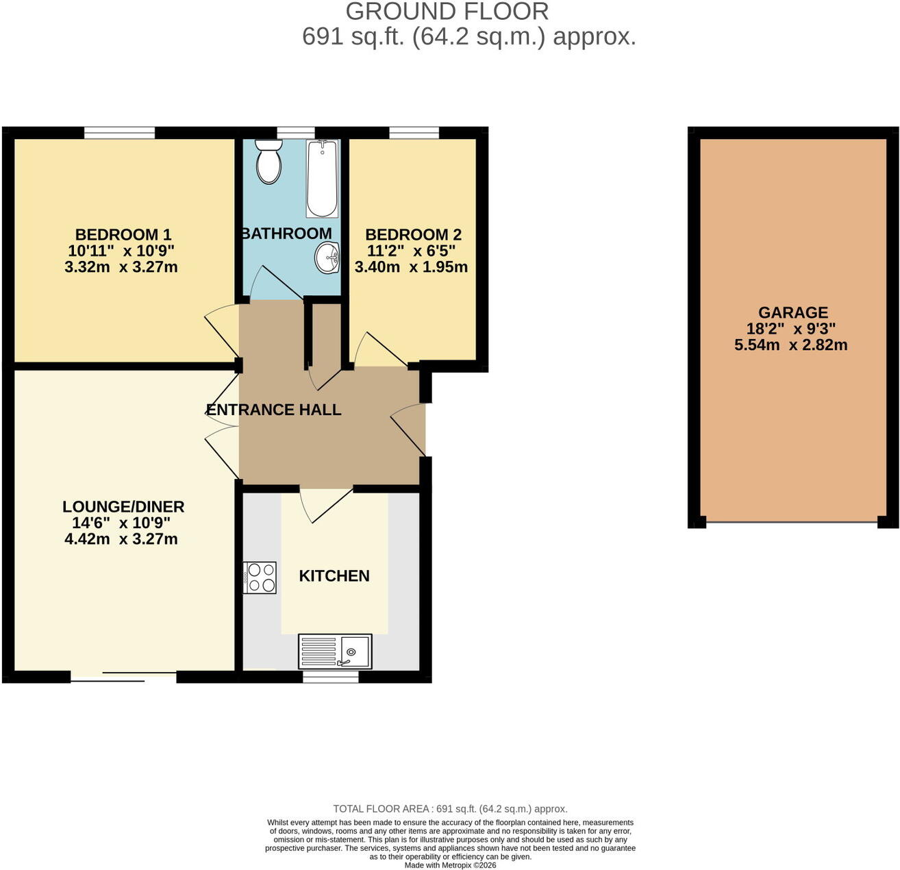 Prestonbury Close, Widewell, Plymouth, PL6 7UD floorplan