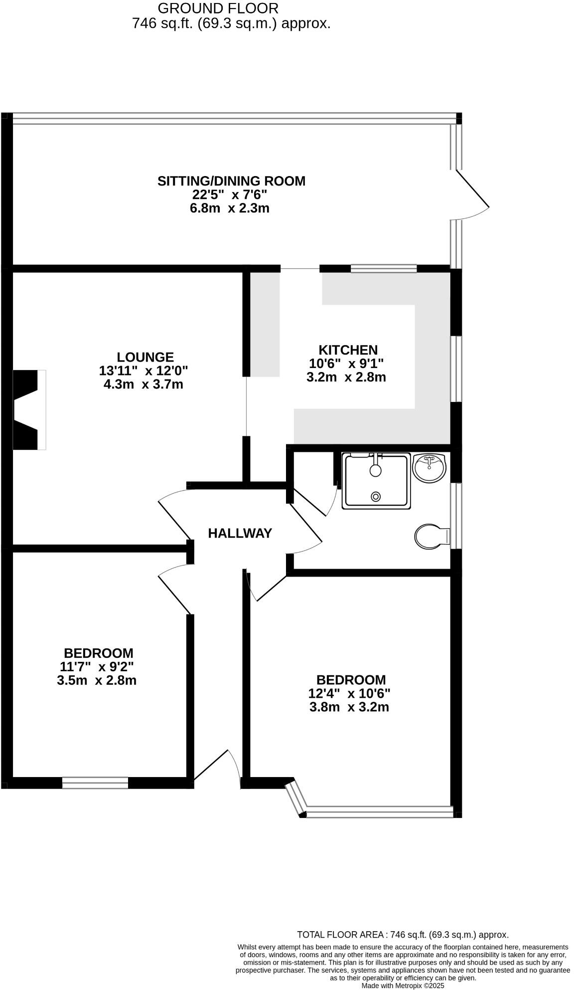 Tye Common Road, Billericay, Essex, CM12 floorplan