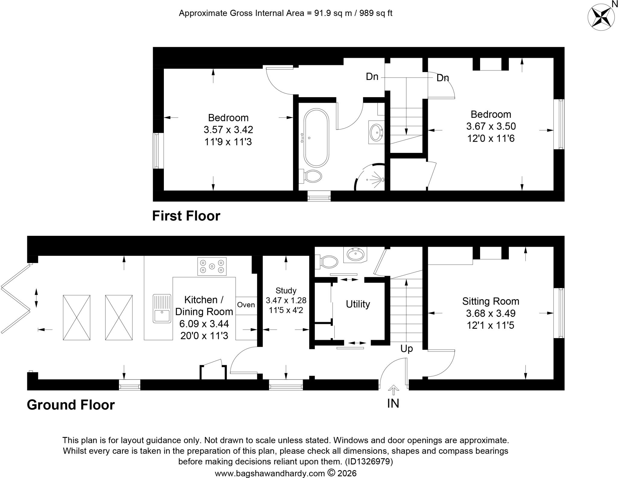 High Path Road, Merrow, Guildford, Surrey, GU1 floorplan