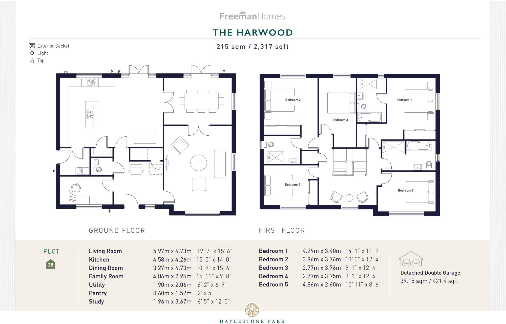 Daylestone Park, Alderton floorplan