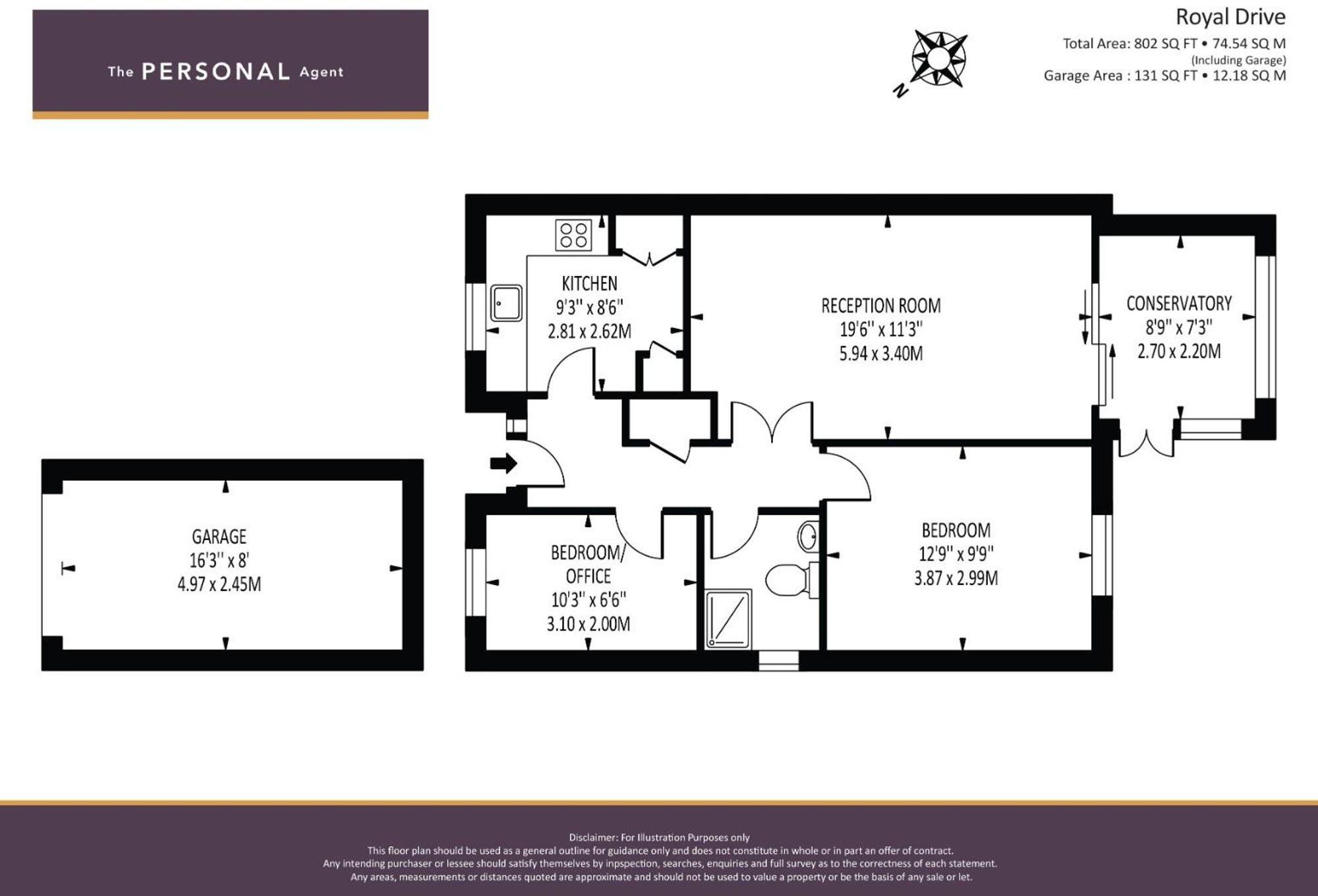 Royal Drive, Epsom, KT18 floorplan