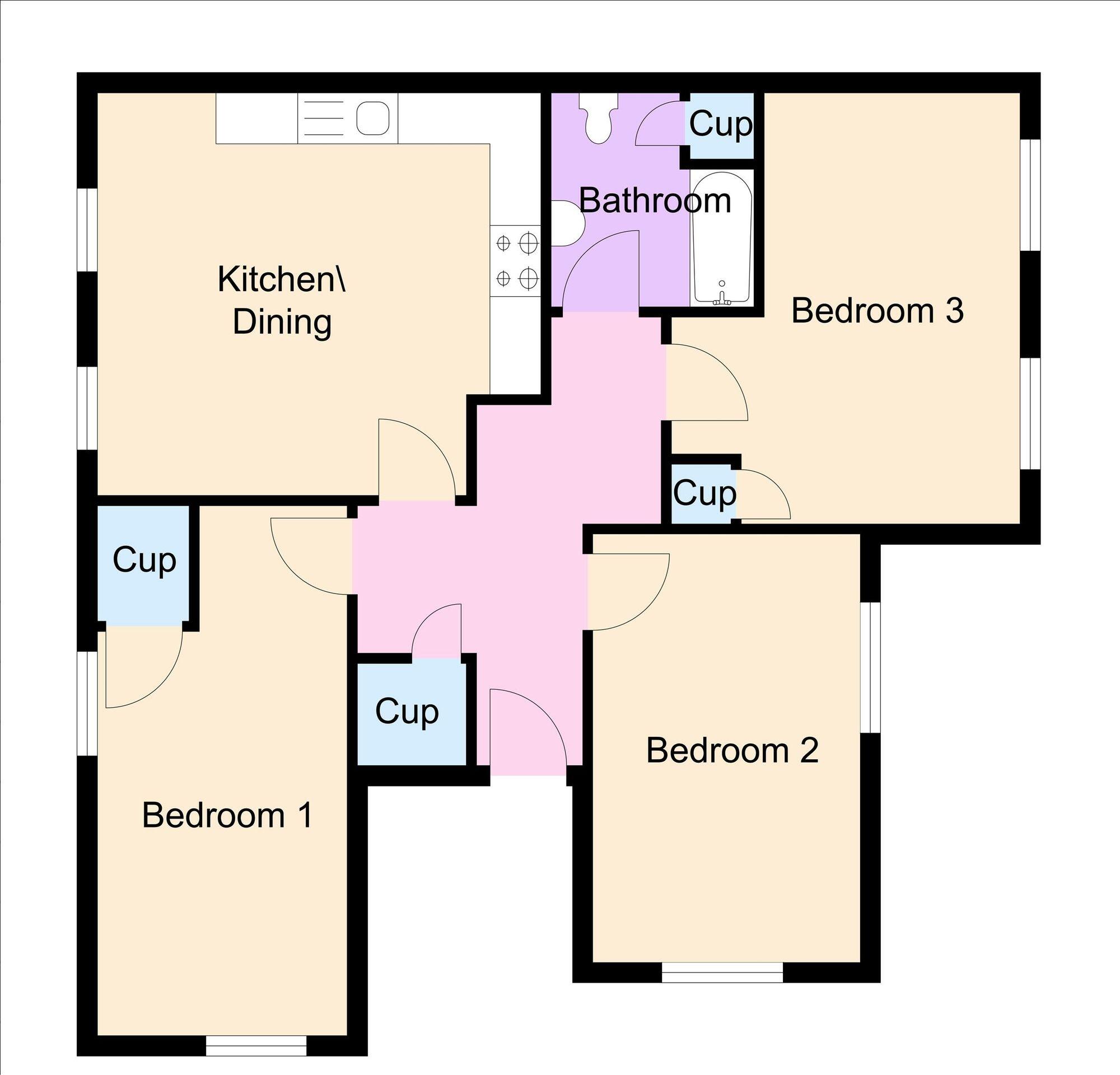 8 Lenton House, Seely Road, NG7 floorplan