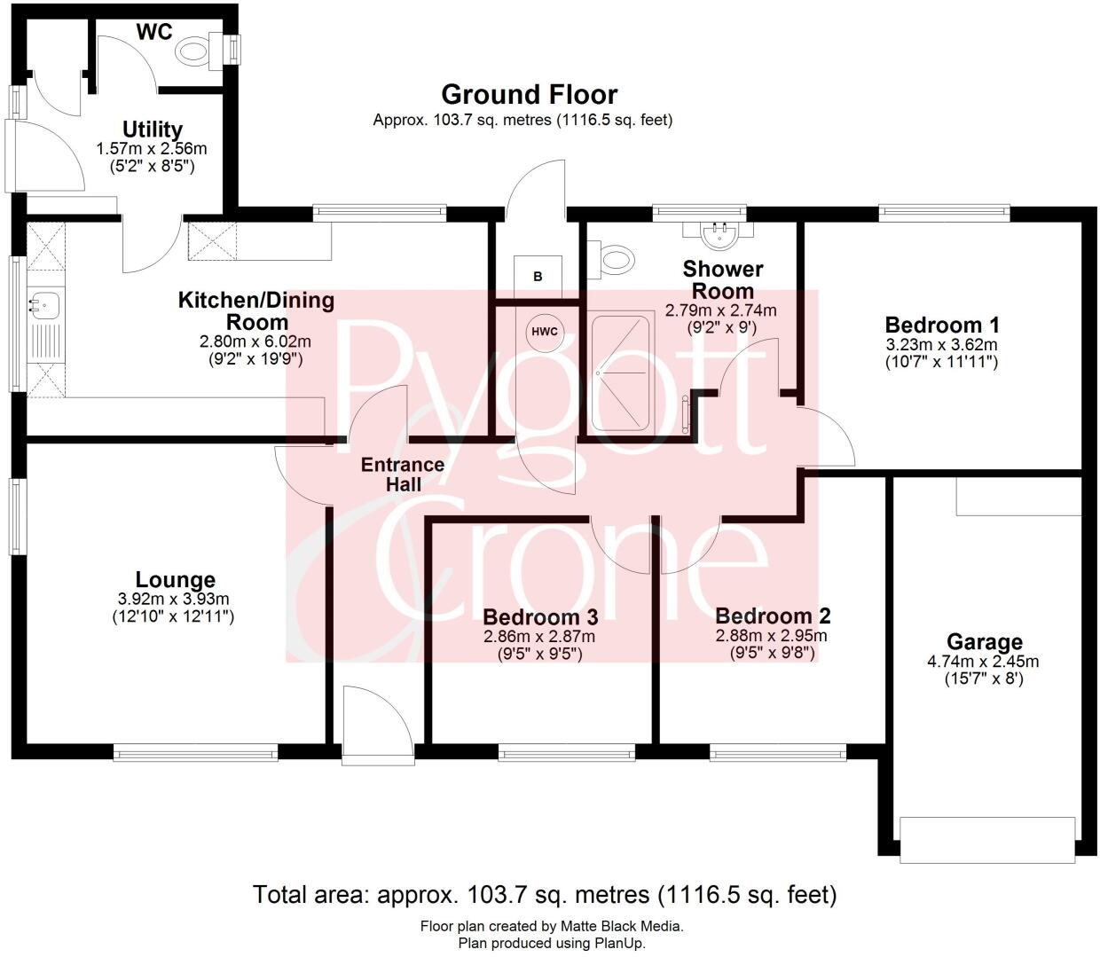 Rumbold Lane, Wainfleet, Skegness, Lincolnshire, PE24 floorplan