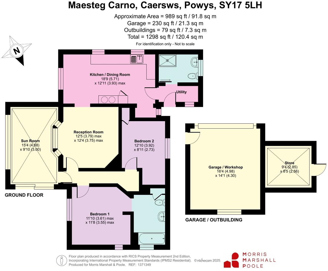Carno, Caersws, Powys, SY17 floorplan