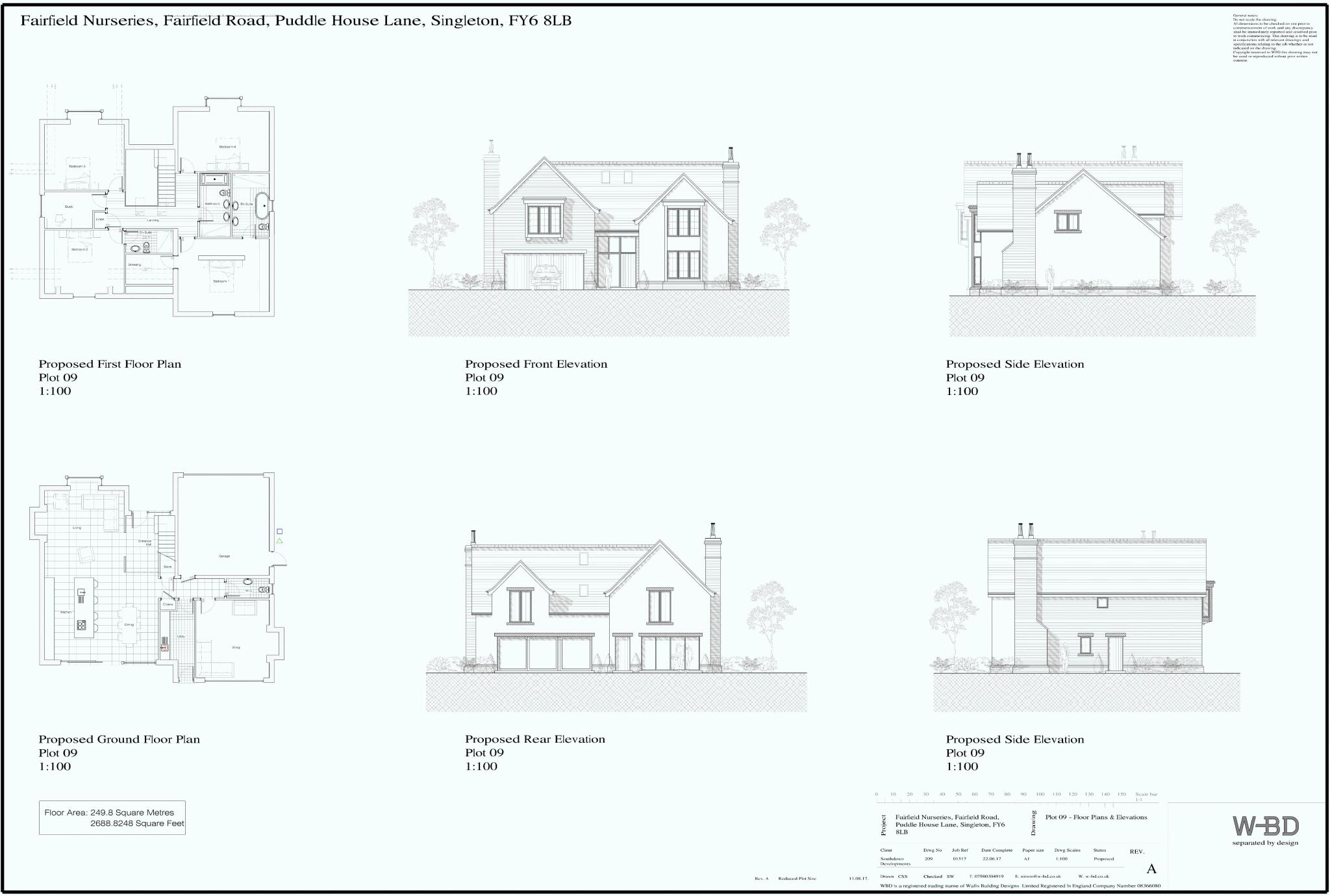 Plot 9, Fairfield Nurseries, Fairfield Road, Poulton-le-Fylde, Lancs FY6 8LB floorplan