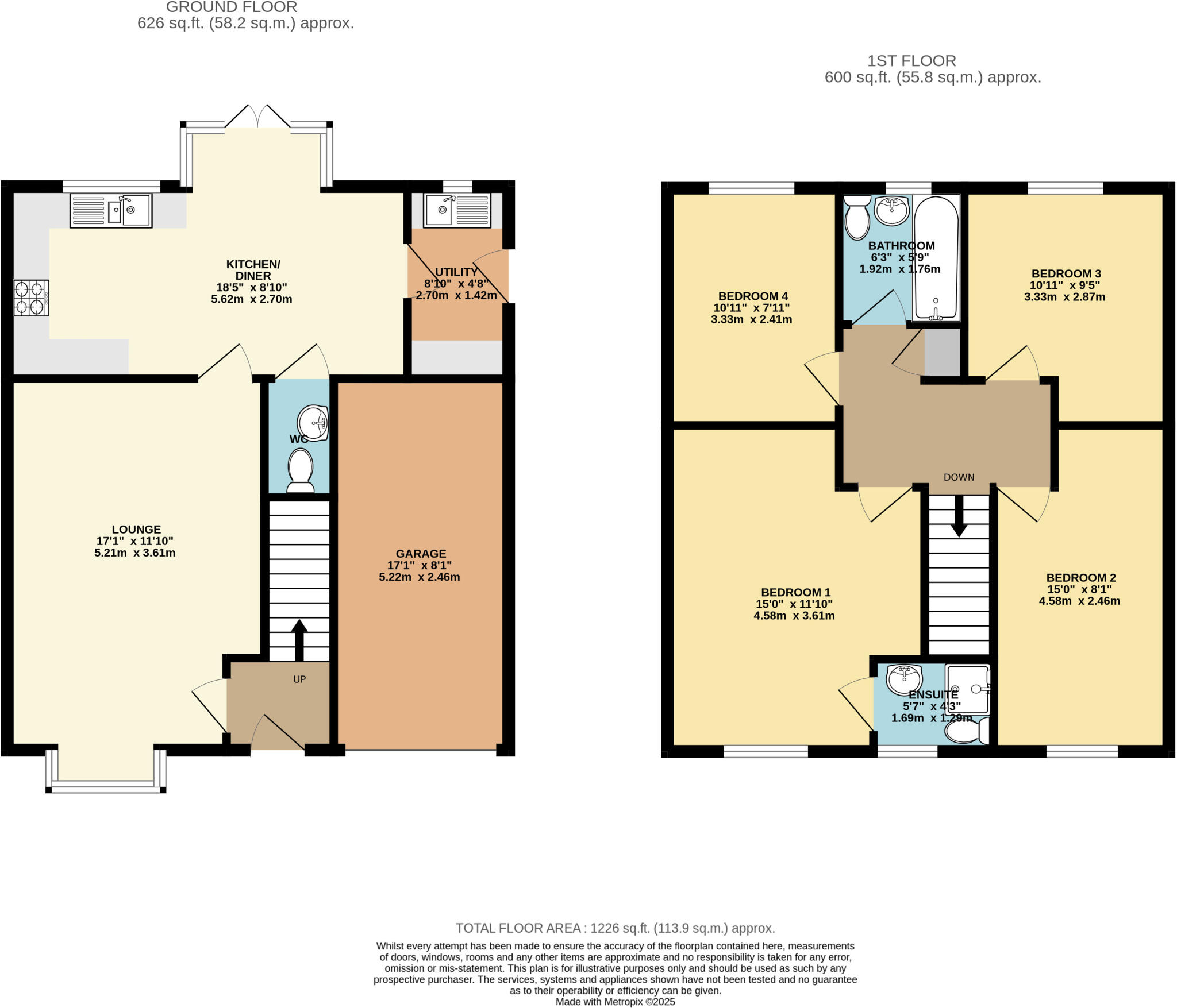 11 Sandgate Close floorplan