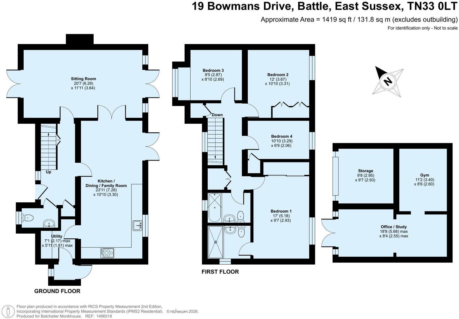 Bowmans Drive, Battle floorplan