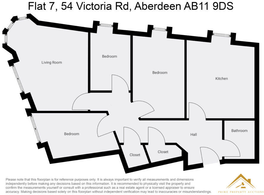 Flat 7, 54 Victoria Road, Aberdeen, AB11 9DS floorplan