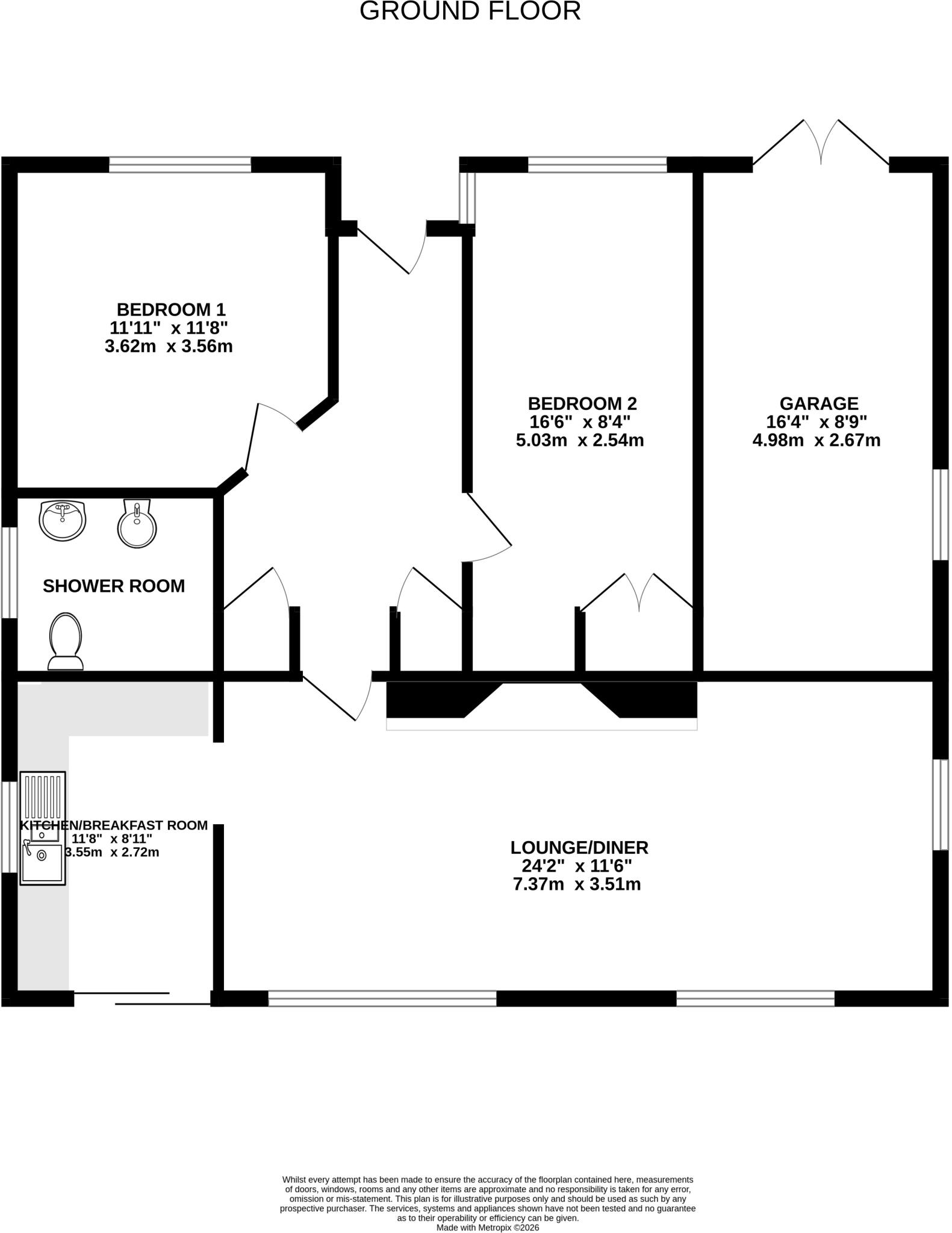 Rosemary Gardens, Blackwater, Camberley, Hampshire, GU17 floorplan