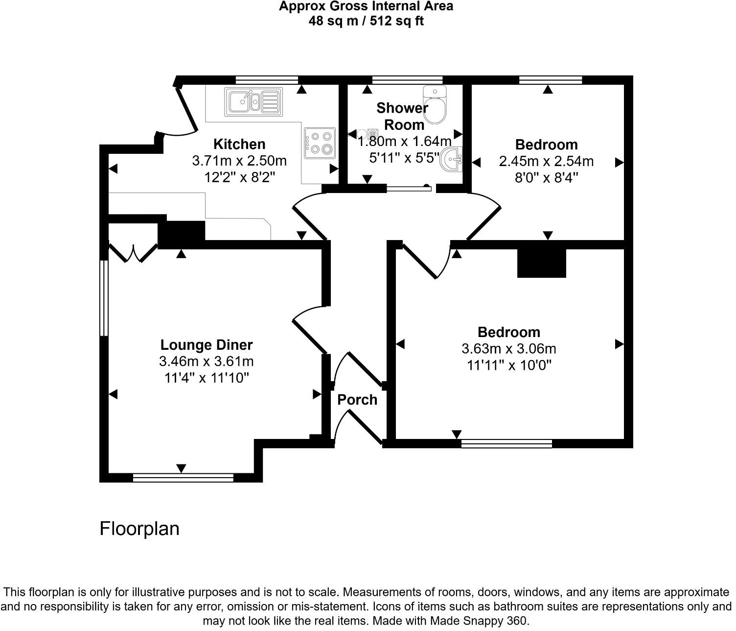 Vale Gardens, BN41 floorplan
