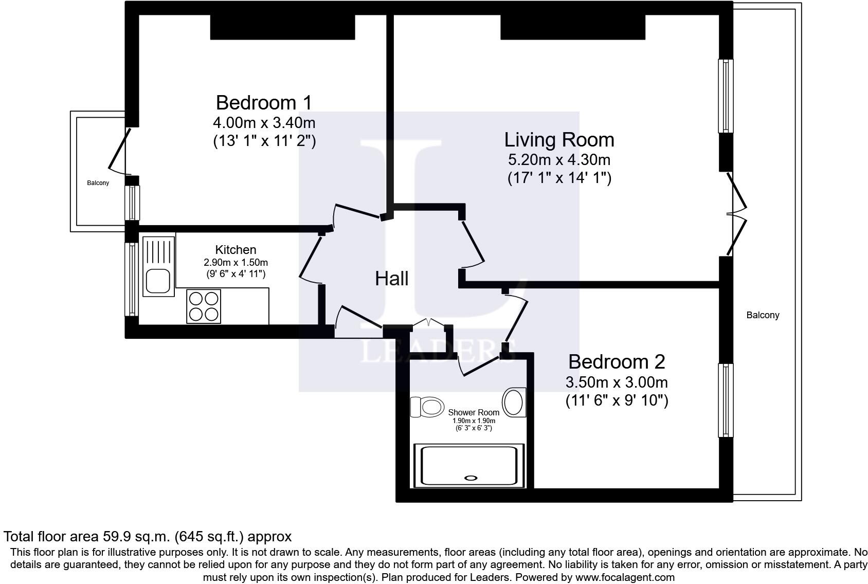 Arundel Terrace, Brighton, East Sussex floorplan