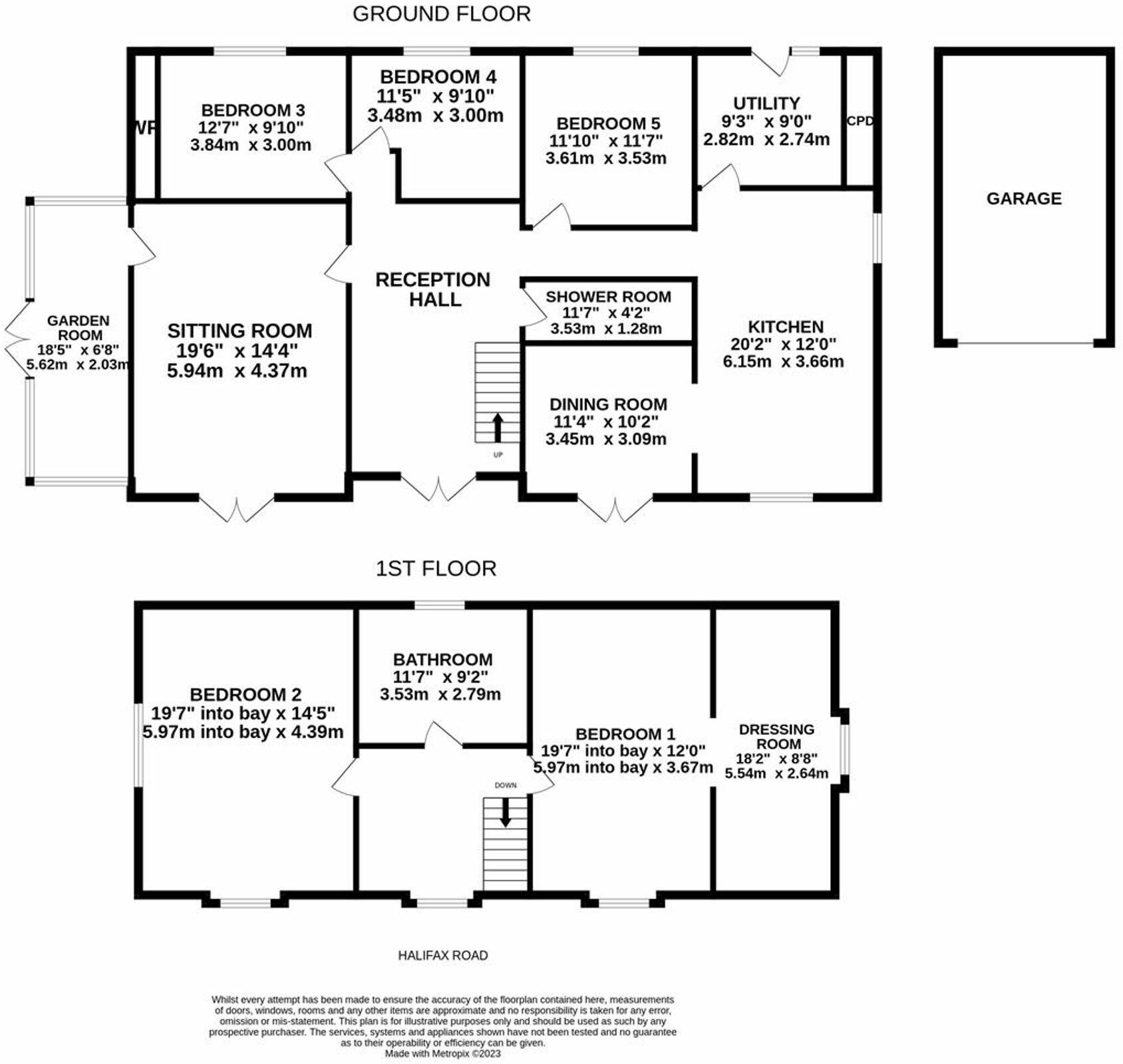 Halifax Road, Huddersfield, HD3 floorplan