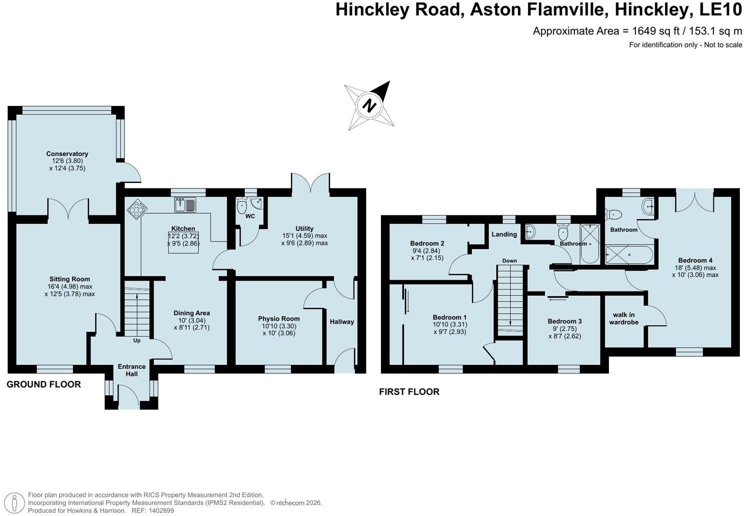 Hinckley Road, Aston Flamville, Hinckley, LE10 floorplan
